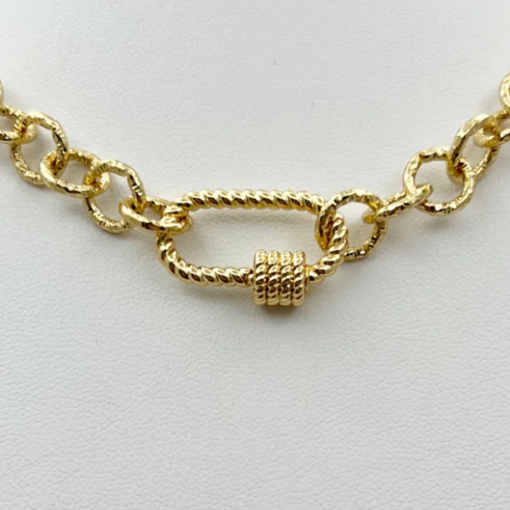 Gold Filled Circle Chain Necklace